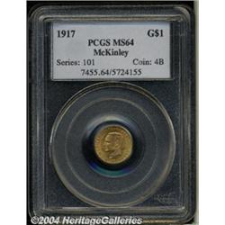 1917[G$1] McKinley MS64 PCGS.