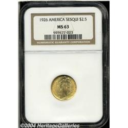 1926[$2 1/2] Sesquicentennial MS63 NGC.
