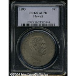 1883[S$1] Hawaii Dollar AU58 PCGS.