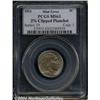 Image 1 : 1913[5C] Type One Buffalo Nickel--2% Clipped Planchet--MS63 PCGS.
