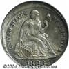 Image 1 : 1886[10C] Seated Dime--Struck 5% Off Center--MS62 PCGS.