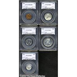 1941 Proof Set PR63 to PR65 PCGS.