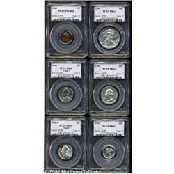 1942 Proof Set PR63 to PR66 PCGS.