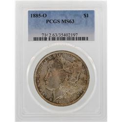 1885-O $1 Morgan Silver Dollar Coin PCGS MS63