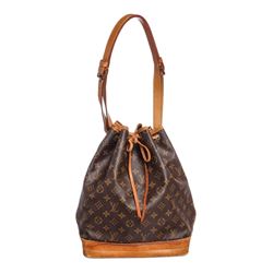 Louis Vuitton Monogram Canvas Leather Noe GM Drawstring Bag