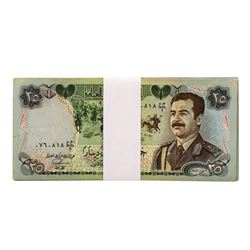 Lot of (25) Iraqi 25 Dinars Saddam Hussein Notes