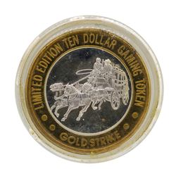 .999 Silver Gold Strike Hotel & Casino Jean, NV $10 Limited Edition Gaming Token