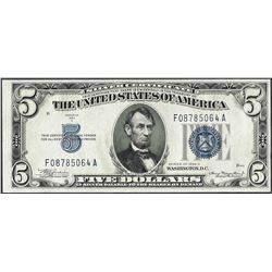 1934A $5 Silver Certificate Note
