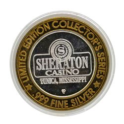 .999 Silver Sheraton Casino Tunica, Mississippi $10 Limited Edition Gaming Token