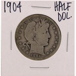1904 Barber Liberty Head Half Dollar Coin