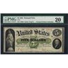 Image 1 : 1861 $5 Demand Note Fr.1 PMG Very Fine 20