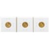 Image 2 : Lot of 1911-1913 $2 1/2 Indian Head Quarter Eagle Gold Coins