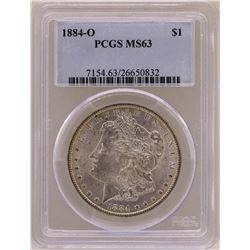 1884-O $1 Morgan Silver Dollar Coin PCGS MS63
