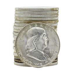 Roll of (20) 1953-D Brilliant Uncirculated Franklin Half Dollar Coins