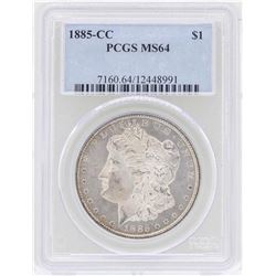 1885-CC $1 Morgan Silver Dollar Coin PCGS MS64