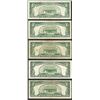 Image 2 : Lot of (5) 1953/63 $5 Legal Tender Notes