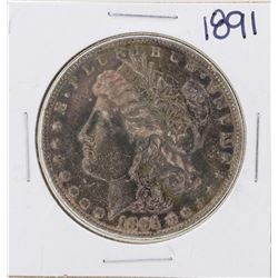 1891 $1 Morgan Silver Dollar Coin - Great Toning!