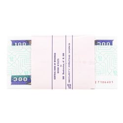 Pack of (100) Consecutive Myanmar 100 Kyats Uncirculated Notes