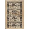 Image 1 : Uncut Sheet of 1853 $5 Canal Bank Obsolete Notes