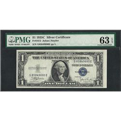 1935C $1 Silver Certificate Note Fr.1612 PMG Choice Uncirculated 63EPQ