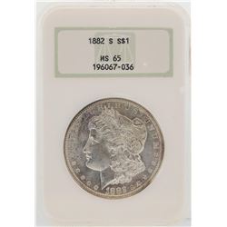 1882-S $1 Morgan Silver Dollar Coin NGC MS65