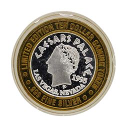 .999 Silver Caesars Palace Las Vegas, Nevada $10 Casino Limited Edition Gaming T