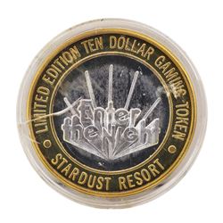 .999 Silver Stardust Resort Las Vegas, Nevada $10 Casino Limited Edition Gaming