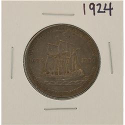 1924 Huguenot-Walloon Tercentary Commemorative Half Dollar Coin