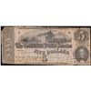 Image 1 : 1862 $5 Confederate States of America Note