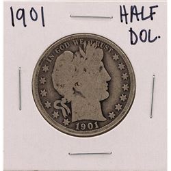 1901 Barber Liberty Head Half Dollar Coin