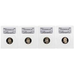 Set of 1984-S to 1987-S Washington Quarter Coins PCGS PR69DCAM