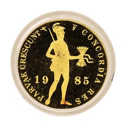 1985 Netherland Ducat Proof Gold Coin