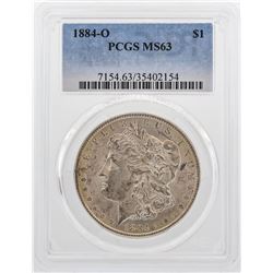 1884-O $1 Morgan Silver Dollar Coin PCGS MS63 Nice Color