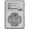 Image 1 : 1982Mo Mexico Libertad Onza Doubled Die Reverse Silver Coin NGC MS65