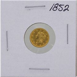 1852 $1 Liberty Head Gold Coin