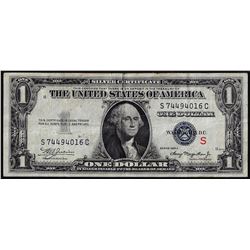 1935A $1 Experimental "S" Silver Certificate Note