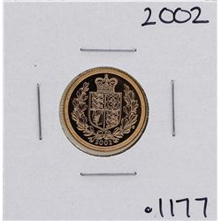2002 Great Britain Elizabeth II 1/2 Sovereign Gold Coin