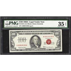 1966A $100 Legal Tender Note Fr.1551 PMG Very Fine 35EPQ