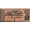 Image 1 : 1864 $5 Confederate States of America Note