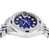 Image 5 : Rolex Ladies Stainless Steel Blue Vignette Diamond & Sapphire Datejust Wristwatc
