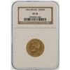 Image 1 : 1866 Brazil 10000 Reis Gold Coin NGC VF35