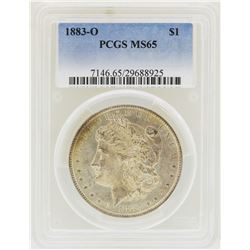 1883-O $1 Morgan Silver Dollar Coin PCGS MS65