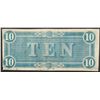 Image 2 : 1864 $10 Confederate States of America Note
