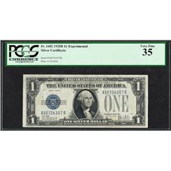 1928B $1 Experimental Silver Certificate Note Fr.1602 PCGS Very Fine 35