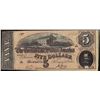 Image 1 : 1864 $5 Confederate States of America Note