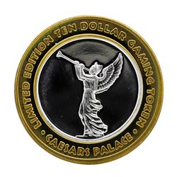 .999 Silver Caesars Palace Las Vegas, Nevada $10 Casino Limited Edition Gaming T