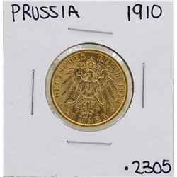 1910-A Germany-Prussia 20 Marks Gold Coin