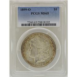 1899-O $1 Morgan Silver Dollar Coin PCGS MS65