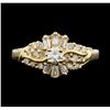 Image 1 : 10KT Yellow Gold 0.65 ctw Diamond Ring