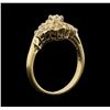 Image 4 : 10KT Yellow Gold 0.65 ctw Diamond Ring